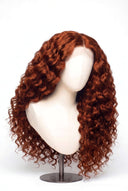 Loose Wave Glueless Human Hair Wig in Shade 350 Copper Sol, Ginger Copper Red, by Kora Strand