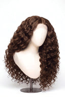 Loose Wave Glueless Human Hair Wig in Shade 6 Maple Brun, Light Chestnut Brown, by Kora Strand