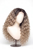 Loose Wave Glueless Human Hair Wig in Shade T8/60 Ash Bronde, Ash Brown to Ash Beige Blonde Balayage, by Kora Strand