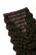 Ultra-Flat Seamless Invisible Clip-In Wefts Detail on the Loose Wave Invisible Clip-In Extensions by Kora Strand