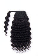 Integrated Wrap Section Attachment on the Loose Wave Kora Wrap Ponytail by Kora Strand
