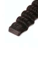 Loose Wave Seamless Precision Tape Extensions in Virgin Human Hair with Small Thin Flexible Tape Tabs by Kora Strand