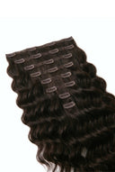 Double-Drawn Double-Wefted Multi-Weft Clip-In Set Detail on the Loose Wave Signature Clip-In Extensions by Kora Strand