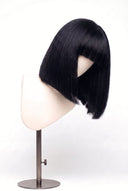 Silk Straight Bob Fringe Glueless Human Hair Wig in Shade 1 Noire Absolu, Jet Black, by Kora Strand