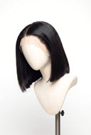 Silk Straight Bob Human Hair Wig with a Natural-Looking Finished Style by Kora Strand