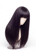 Silk Straight Fringe Glueless Human Hair Wig, Product View 4 by Kora Strand