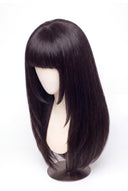 Silk Straight Fringe Layered Glueless Human Hair Wig, Product View 5 by Kora Strand