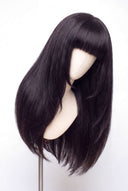 Silk Straight Fringe Layered Human Hair Wig with a Natural-Looking Finished Style by Kora Strand