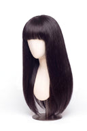 Silk Straight Fringe Human Hair Wig with a Natural-Looking Finished Style by Kora Strand