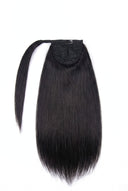 Integrated Wrap Section Attachment on the Silk Straight Kora Wrap Ponytail by Kora Strand
