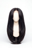 Silk Straight Layered Glueless Human Hair Wig in Shade 1B Noire Naturel, Natural Black, by Kora Strand