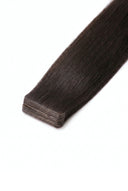 Silk Straight Seamless Precision Tape Extensions in Virgin Human Hair with Small Thin Flexible Tape Tabs by Kora Strand