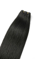 Silk Straight Seamless Weft Bundle Showing the Weft and Hair Length by Kora Strand