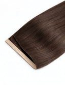 Silk Straight Seamline Weft Tape Extensions in Virgin Human Hair with Flexible Weft and Discreet Tape Construction by Kora Strand