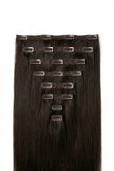 Silk Straight Signature Clip-In Extensions Showing the Hair Texture and Length by Kora Strand