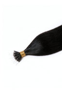Silk Straight StrandBond Nano-Tip Extensions in Virgin Human Hair for Bead-Based Installation by Kora Strand