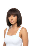 Yaki Straight Bob mit Pony: klebefreie Menschenhaar-Perücke, Produktansicht 6 von Kora Strand