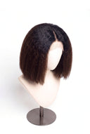 Yaki Straight Bob Glueless Human Hair Wig in Shade T1B/4 Noire Melt, Off Black to Chocolate Brown Balayage, by Kora Strand