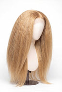 Yaki Straight Glueless Human Hair Wig in Shade 22 Golden Oat, Vanilla Golden Beige Blonde, by Kora Strand