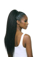Yaki Straight Kora Claw Ponytail in Virgin Human Hair with Built-In Claw Clip by Kora Strand