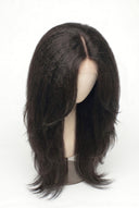 Yaki Straight Layered Human Hair Wig with a Natural-Looking Finished Style by Kora Strand