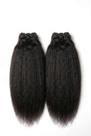 Yaki Straight Sew-In Bundle Showing the Weft and Hair Length by Kora Strand