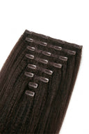 Yaki Straight Signature Clip-In Extensions with a Seamless, Natural-Looking Finished Style by Kora Strand