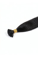 Yaki Straight StrandBond Flat Tip Extensions in Virgin Human Hair with Flat Keratin Tip Bonds by Kora Strand